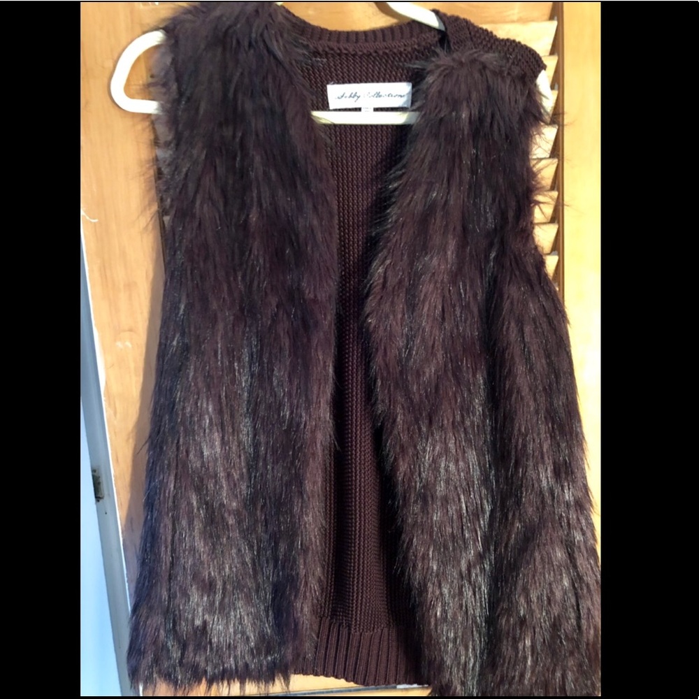 Faux fur vest